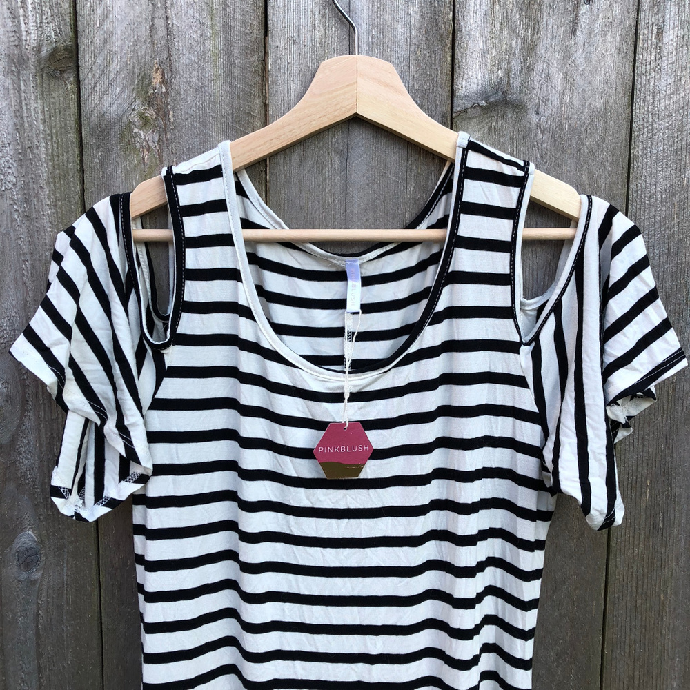 Pinkblush Striped Maternity Maxi